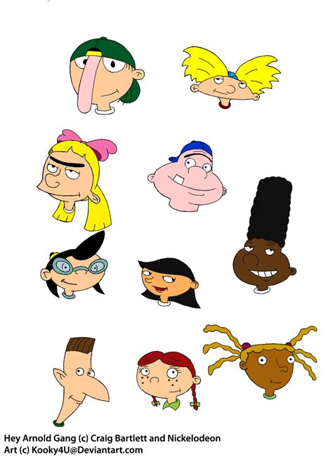 Hey Arnold Gang Recolored By Kooky4u On Deviantart Hey Arnold