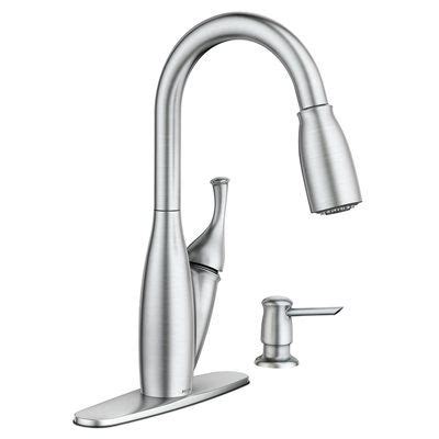Currently, the best moen kitchen faucet is the arbor u 7594evsrs. Moen Kendall™ Spot Resist™ Stainless 1-Handle Deck Mount ...