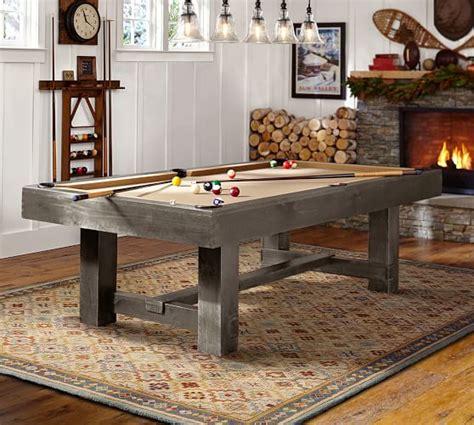 pottery barn pool table rustic mahogany pottery barn