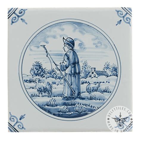 Most relevant best selling latest uploads. Detailed Delft blue shepherd in circle tiles (TMF7 ...