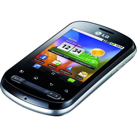 Lg Optimus Me P350 Smartphone 28 Qvga Touch Display 3mp Camera 802
