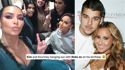 Kim And Kourtney Kardashian Reunite With Robs Ex Adrienne Bailon On