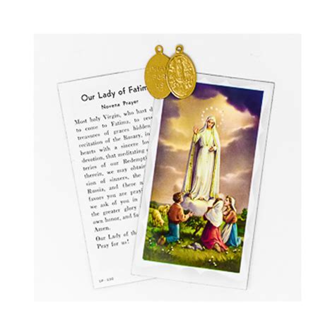 Our Lady Of Fatima Medal And Leaflet Ewtn Shop The Global Catholic