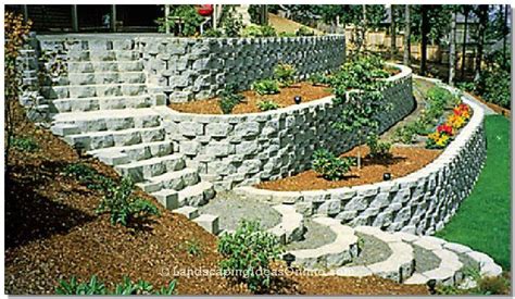 How To Landscape A Steep Slope With Retaining Walls