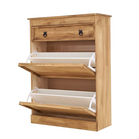 Buy Shoe Cabinet For Entryway Pine Wood Shoe Rack Storage Organizer