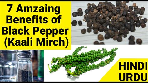 7 Benefits Of Black Pepper Benefits Of Kali Mirch [hindi Urdu]🔥🔥🔥 Youtube