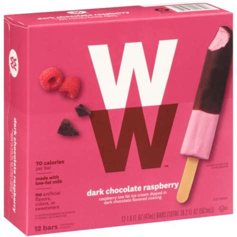 Weight Watchers Dark Chocolate Raspberry Ice Cream Bars Count Ct Kroger