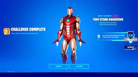 How To Unlock Suit Up Emote With Ironman Style In Fortnite All Tony