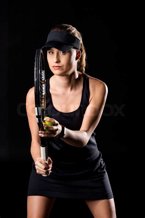 Female Tennis Player Stock Image Colourbox