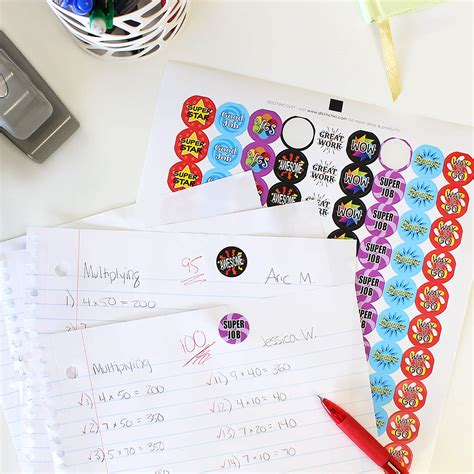 Teacher Reward Motivational Stickers For Children Set Of 1080 Buy