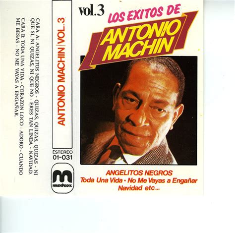 Antonio Machín Los Éxitos De Antonio Machín Vol 3 1986 Cassette
