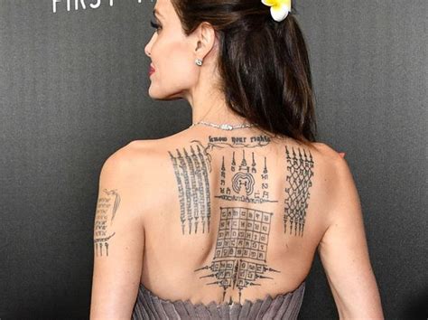 The Meanings Behind Angelina Jolies Tattoos All Day Tattoo