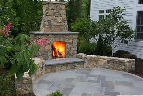 Outdoor Stone Fireplace Sponzilli Landscape Group