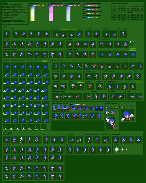 Sonic The Hedgehog Sprite Sheet Vrogue Co