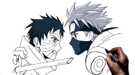 How To Draw Kakashi Obito Images And Photos Finder