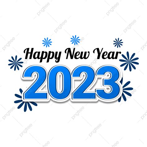 New Year 2023 Vector Hd Images Happy New Year 2023 Blue Color 2023
