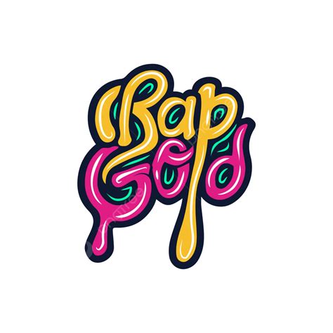 Rap God Graffiti Typography Vector Rap God Typography Png And Vector