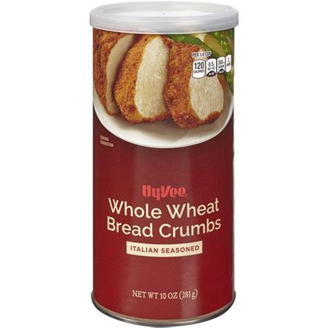 Hy Vee Italian Seasoned Whole Wheat Bread Crumbs Hy Vee