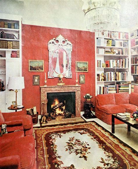 Vintage 1960s Living Room Decor Retro Home Fashion With Mid Century