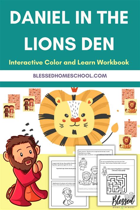 Bible Learning Made Fun Daniel In The Lions Den Blessed Homeschool