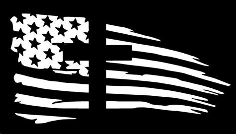 An American Flag Painted On The Side Of A Black Background With White