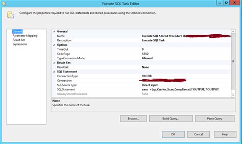 Execute Sql Server Stored Procedure Through Ssis Stack Overflow