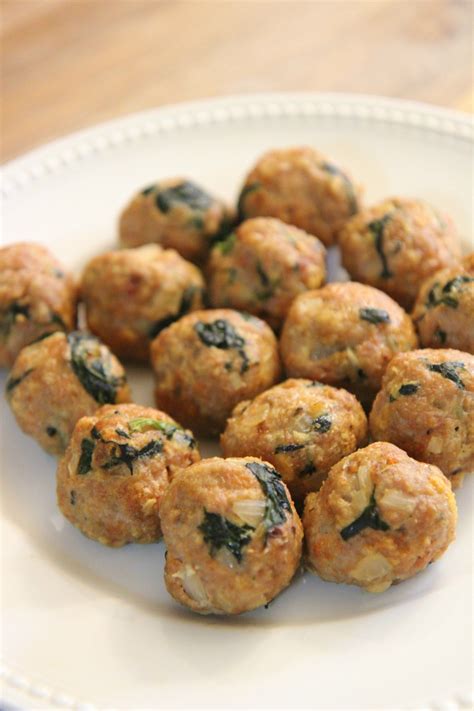 Spinach And Turkey Meatballs Video Cooked By Julie Recipe