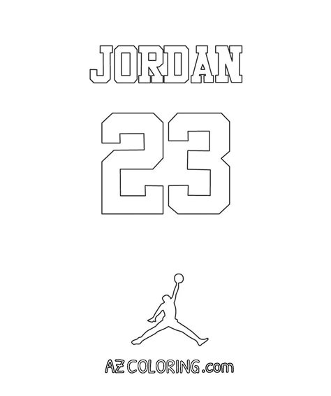 Michael Jordan Coloring Page Coloring Home