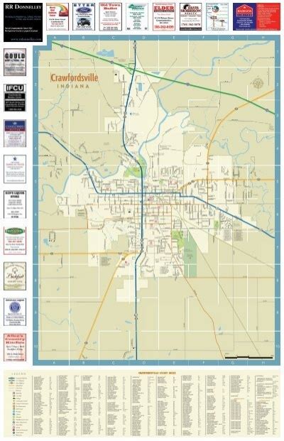 Crawfordsville Street Index Countywide Guides And Maps