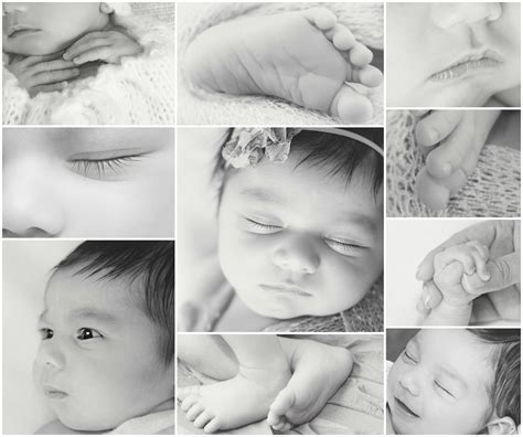 Maybe you would like to learn more about one of these? The little things newborn photography black and white collage | Newborn photography, Birth ...