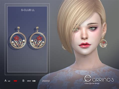 The Sims Resource S Club Ts4 Ll Earrings 202032