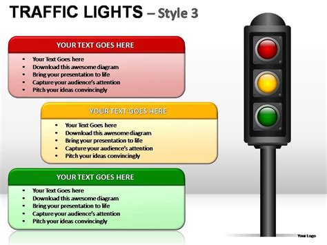 Traffic Lights Style 3 Powerpoint Presentation Slides Powerpoint