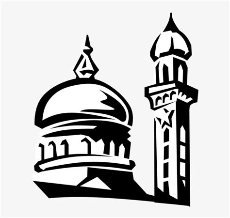 Contoh gambar masjid dengan pensil simak gambar berikut. Clipart Royalty Free Islamic Dome Minaret Image Illustration - Masjid Vector Png Transparent PNG ...