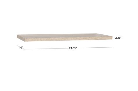 Buy Hyper Tough 10 X 23 58 Rustic Gray Laminated Wood Wall Shelf Kit