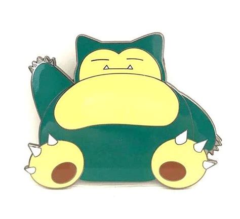 Pokemon Snorlax Lapel Pin Measures 2 Inches Tall By 25 Inches Wide