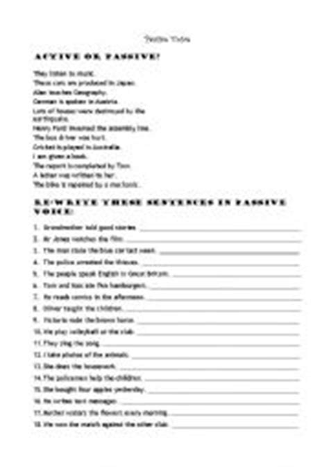Passive Voice And Have Something Done Esl Worksheet By Magalischeimberg Hotmail Com
