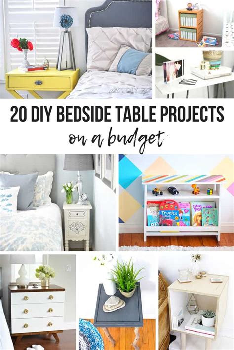 20 Diy Budget Bedside Table Ideas The Kindest Way