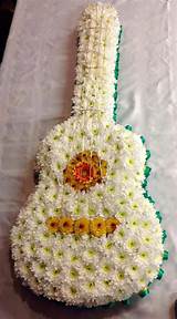 Guitar Flowers Funeral