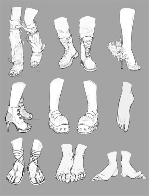 Feet And Boots References By Nimenicanine On Deviantart Art Reference