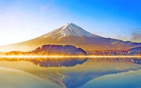 Download Mount Fuji 4k Stratovolcano Morning Honshu Island Japan