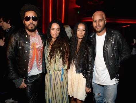 Zoe Kravitz At Saint Laurent With Lisa Bonet Lenny Kravitz And