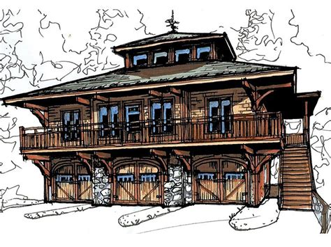 Exterior styles vary with the main each carriage house plan follows a traditional layout for architectural authenticity. Garage Apartment Plans | Carriage House Plan with 3-Car ...