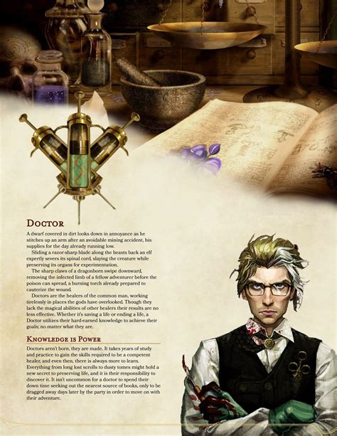 Doctor A Non Magical Healer For Those Who Love Support Roles UnearthedArcana Dungeons And