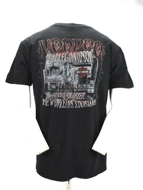 Voodoo Harley Davidson New Orleans La Tee Shirt Large Ebay