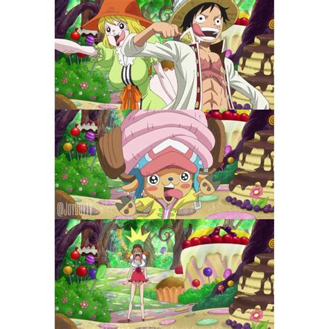 Luffycarrotchopper And Nami One Piece Opening 19 Whole Cake Island