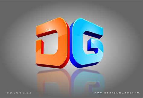 dg 3d logo monogram logo design 3d logo graphic design posters