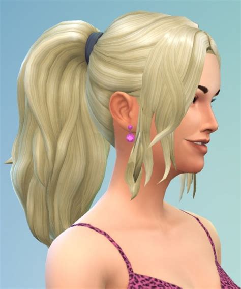 Sims 4 Hairs Birksches Sims Blog Ponytail With Sidebangs Hair
