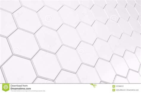 abstract array of shinny white polygons 3d render stock illustration illustration of