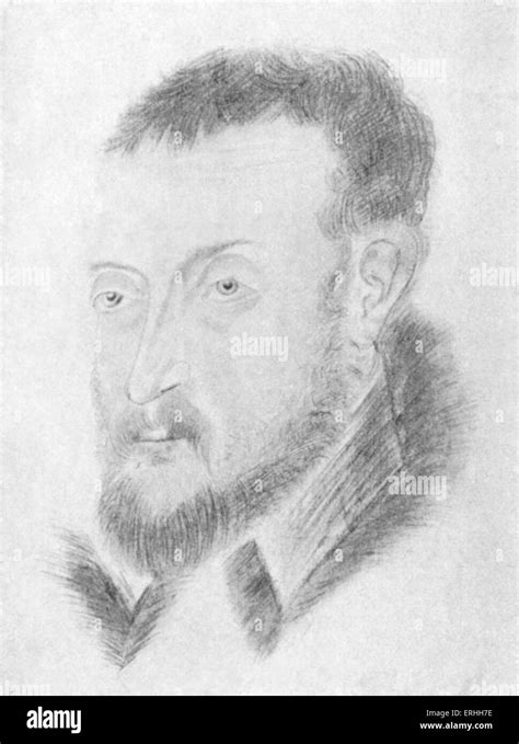 Joachim Du Bellay Portrait Engraving French Poet 1522 1560