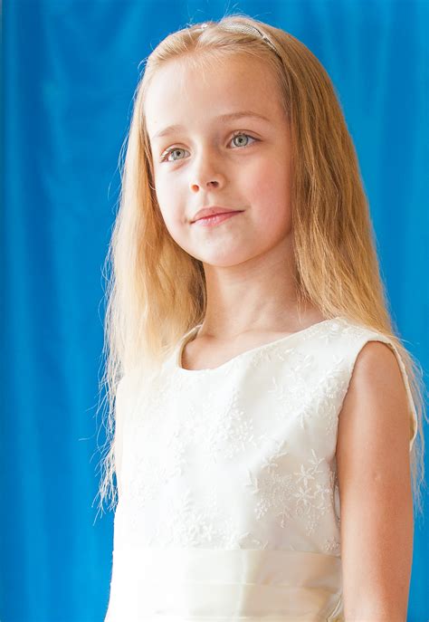 Photo Of A Young Cute Blond Schoolgirl Photographed In May 2014